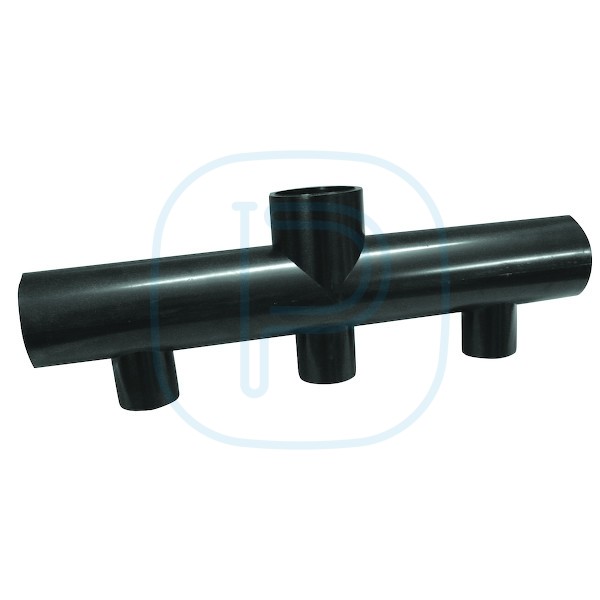 Collecteur d'aspiration PVC 3 sorties D63 pour local piscine COL63